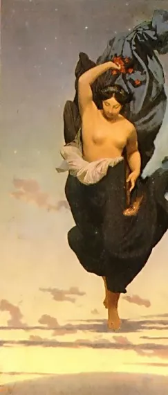 Night Oil painting by Jean-Leon Gerome
