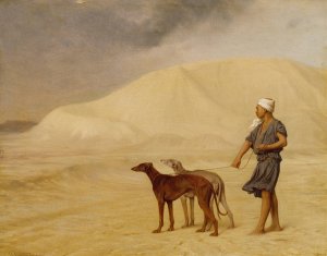 On the Desert by Jean-Leon Gerome Oil Painting