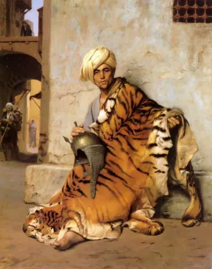 Pelt Merchant of Cairo by Jean-Leon Gerome - Oil Painting Reproduction