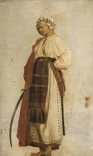 Personnage symbolisant la Turquie by Jean-Leon Gerome Oil Painting