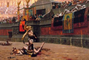 Pollice Verso by Jean-Leon Gerome Oil Painting