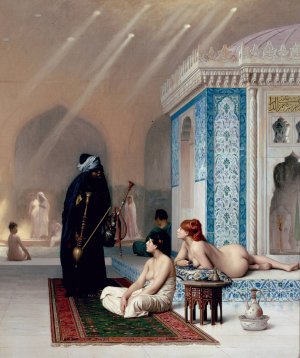 Pool in a Harem by Jean-Leon Gerome Oil Painting