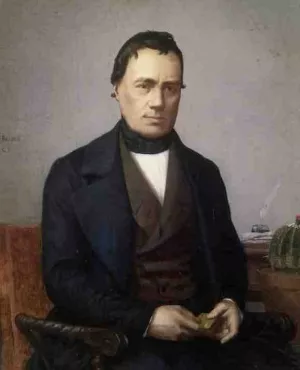 Portrait of a Gentleman, a Cactus Collector by Jean-Leon Gerome Oil Painting