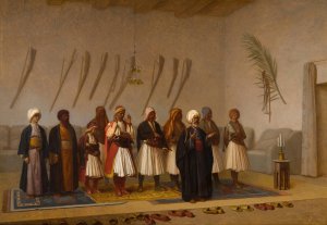 Prayer in the House of the Arnaut Chief by Jean-Leon Gerome Oil Painting