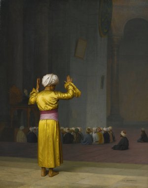 Priere Dans La Mosquee by Jean-Leon Gerome Oil Painting