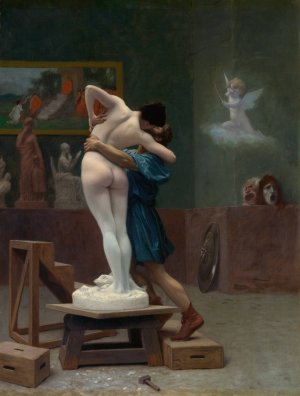 Pygmalion and Galatea by Jean-Leon Gerome Oil Painting