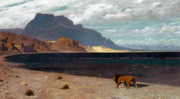 Quaerens Quem Devoret by Jean-Leon Gerome - Hand-Painted Oil Painting Reproduction