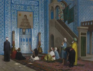 Rustem Pasha Mosque, Istanbul by Jean-Leon Gerome Oil Painting