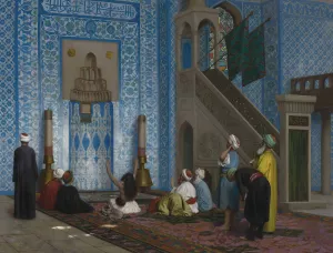 Rustem Pasha Mosque, Istanbul by Jean-Leon Gerome Oil Painting