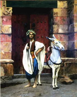 Sais and His Donkey by Jean-Leon Gerome Oil Painting