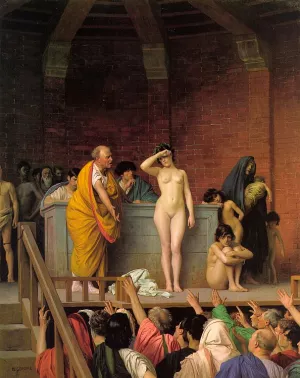 Slave Auction by Jean-Leon Gerome - Oil Painting Reproduction