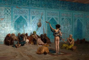 Snake Charmer by Jean-Leon Gerome Oil Painting