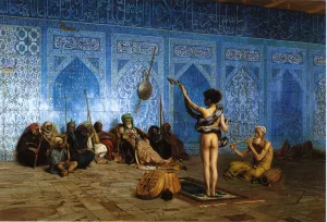 Snake Charmer by Jean-Leon Gerome Oil Painting