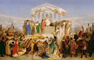 The Age of Augustus, the Birth of Christ by Jean-Leon Gerome Oil Painting