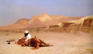 The Arab and His Steed by Jean-Leon Gerome Oil Painting