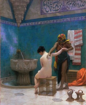 The Bath by Jean-Leon Gerome Oil Painting