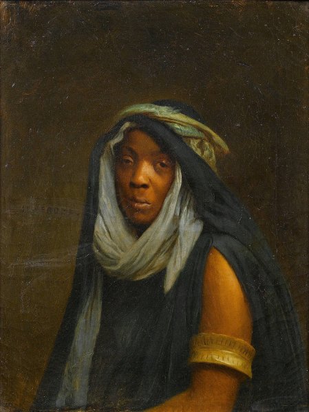 The black servant girl by Jean-Leon Gerome - Hand-Painted Oil Painting Reproduction