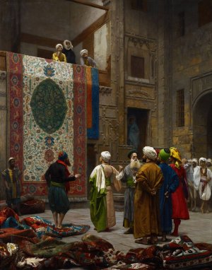 The Carpet Merchant by Jean-Leon Gerome Oil Painting