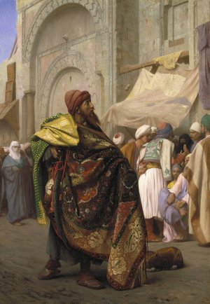 The Carpet Merchant Of Cairo by Jean-Leon Gerome Oil Painting