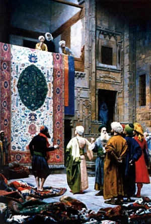 The Carpet Merchant by Jean-Leon Gerome Oil Painting