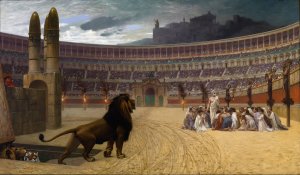 The Christian Martyrs'Last Prayer by Jean-Leon Gerome Oil Painting