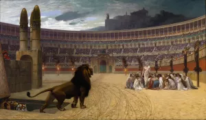 The Christian Martyrs'Last Prayer by Jean-Leon Gerome Oil Painting