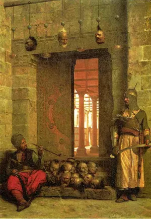 The Door of the El-Hassanein Mosque in Cairo by Jean-Leon Gerome Oil Painting