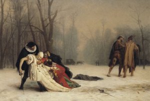 The Duel After the Masquerade by Jean-Leon Gerome Oil Painting