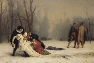 The Duel After the Masquerade by Jean-Leon Gerome Oil Painting