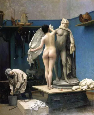 The End of the Sitting by Jean-Leon Gerome - Oil Painting Reproduction
