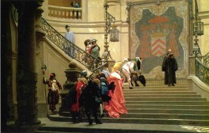 The Gray Cardinal by Jean-Leon Gerome Oil Painting