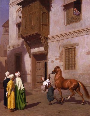 The Horse Market by Jean-Leon Gerome Oil Painting