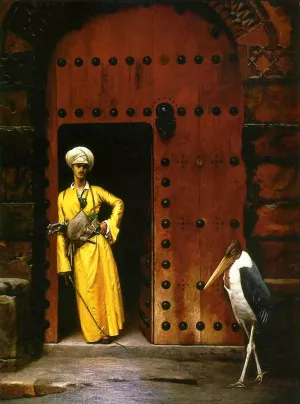 The Marabou by Jean-Leon Gerome Oil Painting