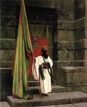 The Prophet's Standard (also known as The Standard Bearer) by Jean-Leon Gerome Oil Painting