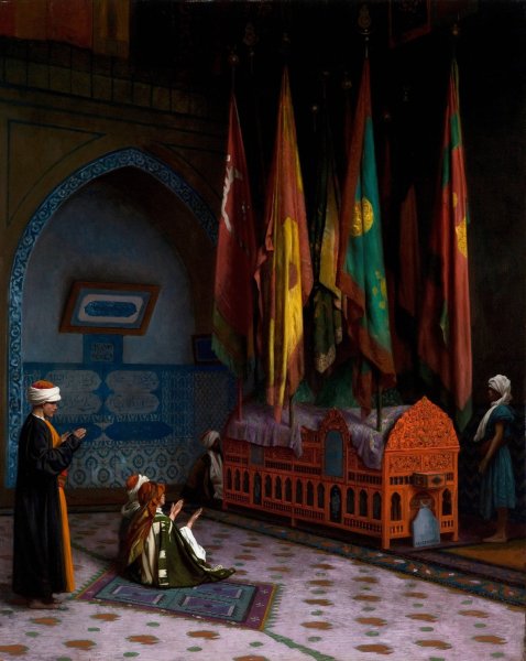 The Sentinel at the Sultan's Tomb  by Jean-Leon Gerome - Hand-Painted Oil Painting Reproduction