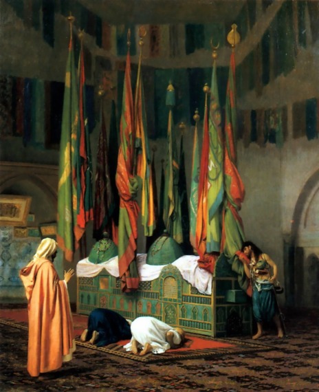 The Sentinel at the Sultan's Tomb by Jean-Leon Gerome - Hand-Painted Oil Painting Reproduction