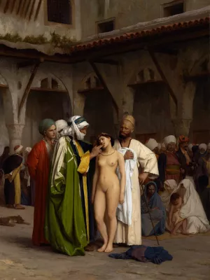 The Slave Market by Jean-Leon Gerome Oil Painting