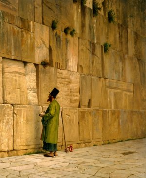 The Wailing Wall by Jean-Leon Gerome Oil Painting