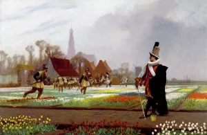 Tulip Folly by Jean-Leon Gerome Oil Painting
