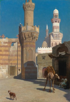 Une Journee Chaude Au Caire by Jean-Leon Gerome Oil Painting