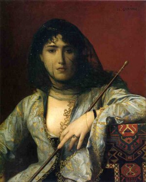 Veiled Circassian Woman Oil painting by Jean-Leon Gerome