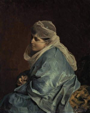 Woman of Constantinople by Jean-Leon Gerome Oil Painting