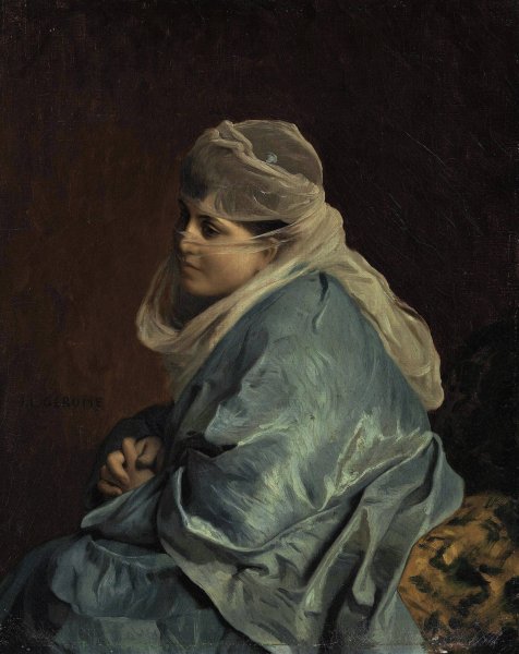 Woman of Constantinople by Jean-Leon Gerome - Hand-Painted Oil Painting Reproduction