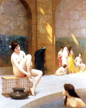 Women Bathing by Jean-Leon Gerome - Oil Painting Reproduction