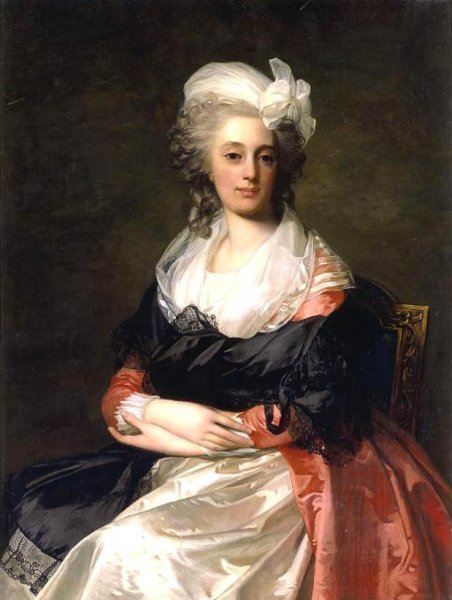 Main Product Photo of Portrait of a Lady Painting by Jean-Laurent Mosnier