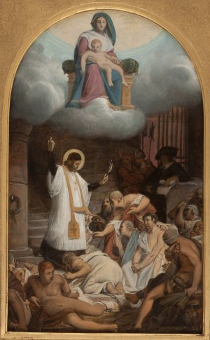 Saint Vincent de Paul ramenant les galeriens a la foi by Jean Lecomte Du Nouy Oil Painting