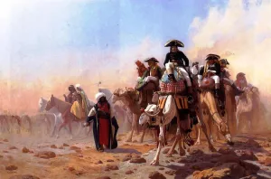 Napoleon and His General Staff by Jean-Leon Gerome Ferris - Oil Painting Reproduction