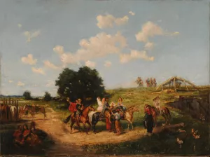 Camino al by Jean Leon Palliere Oil Painting