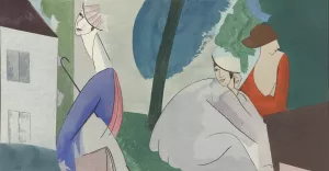 Robes de Paul Poiret selon Boussingault Oil painting by Jean-Louis Boussingault