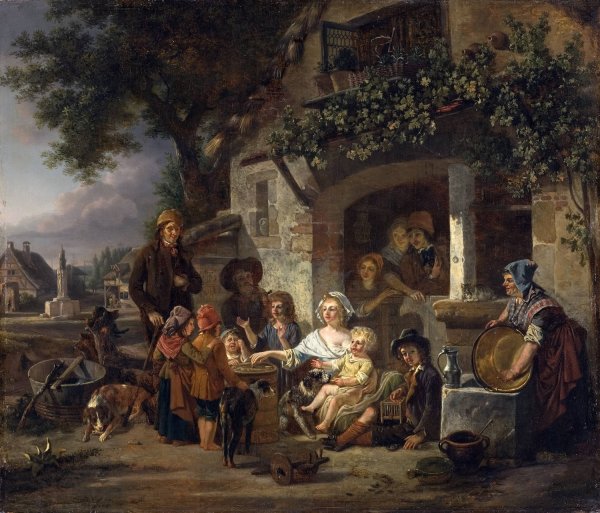 The Top by Jean-Louis Demarne - Hand-Painted Oil Painting Reproduction